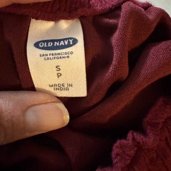 ✨269 –  Old Navy Tiered Midi Skirt | Boho Cottagecore Maroon ✨ - Picture 2 of 2
